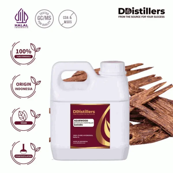 Agarwood / Gaharu Hydrosol Pure 100% | Aquilaria malaccensis